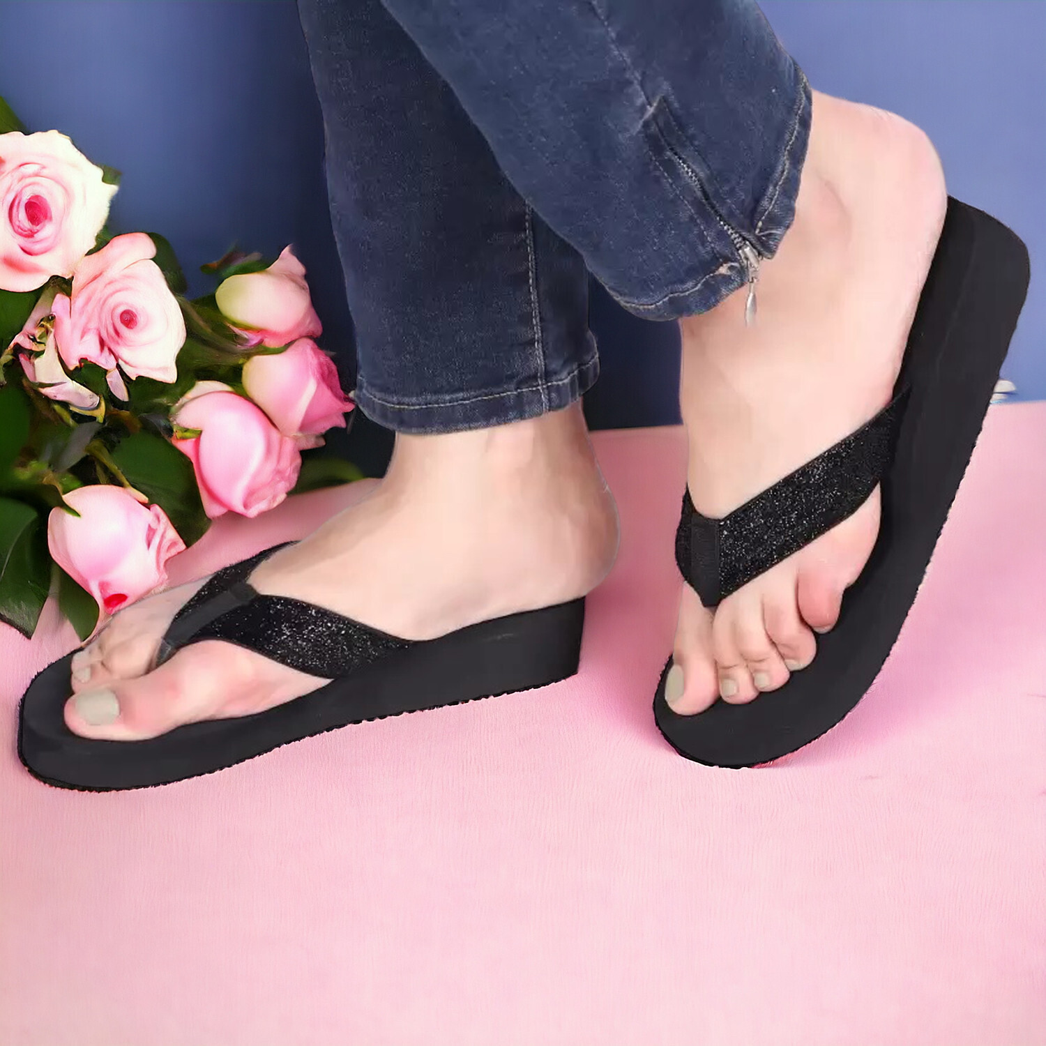 Image of Flopsie Combo Pack of 2 Stylish Casual Soft Comfortable daily use Women Sandals