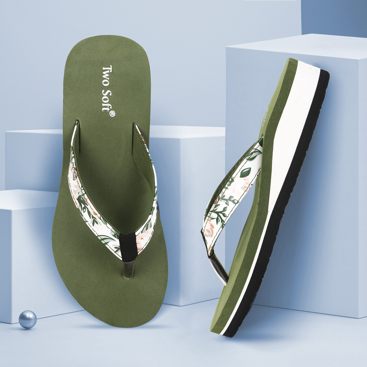 Image of TWO SOFT Women Premium Comfortable Stylish Light weight|Extra Softnes Daily Wear|Casual Slipper Slippers