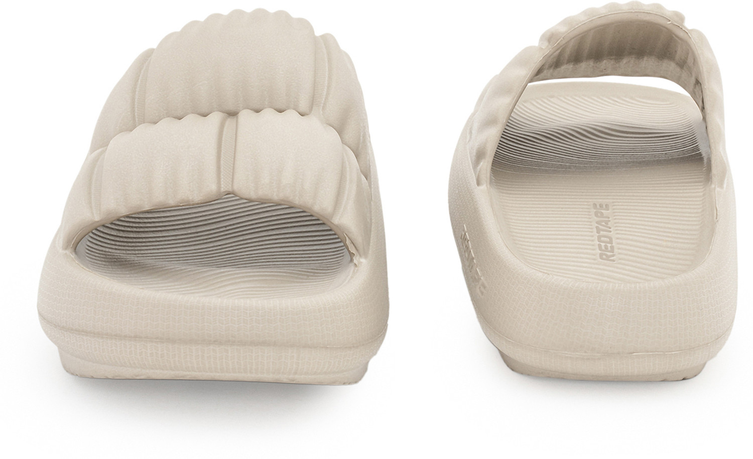 Image of RED TAPE Women Slides (Beige, 7)