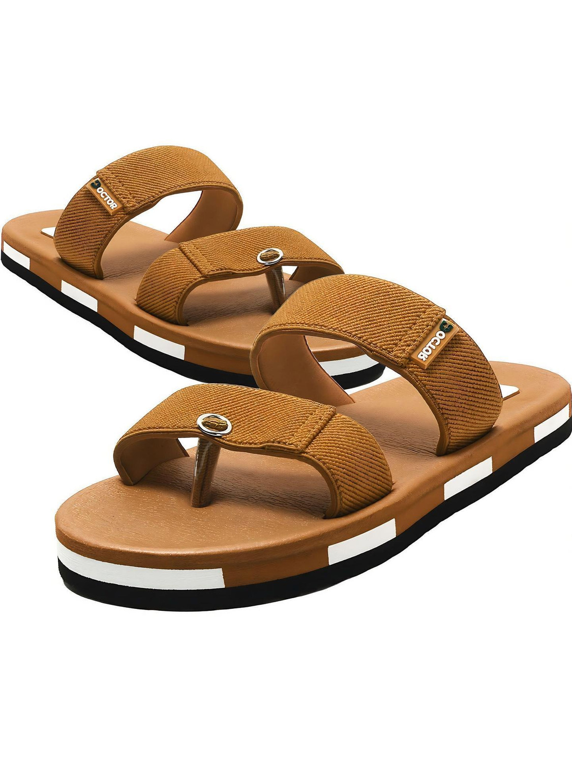 Doctor Health Super Soft Men Men Orthopedic Slippers | Doctor Recommended, Heel Pain Relief, Arch Support Flip Flops