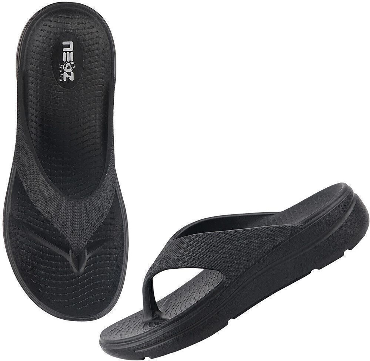 Image of Neoz Men Levirex Lightweight with Arch Support Durable Anti-Skid & Stylish Dailywear| Flip Flops