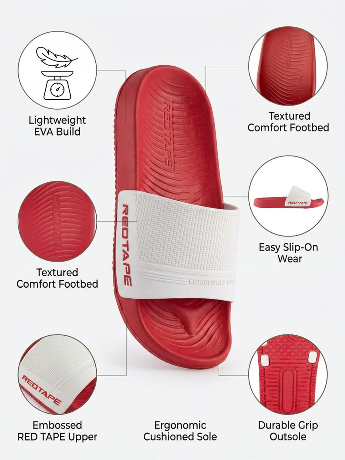 Image of RED TAPE Men Slides