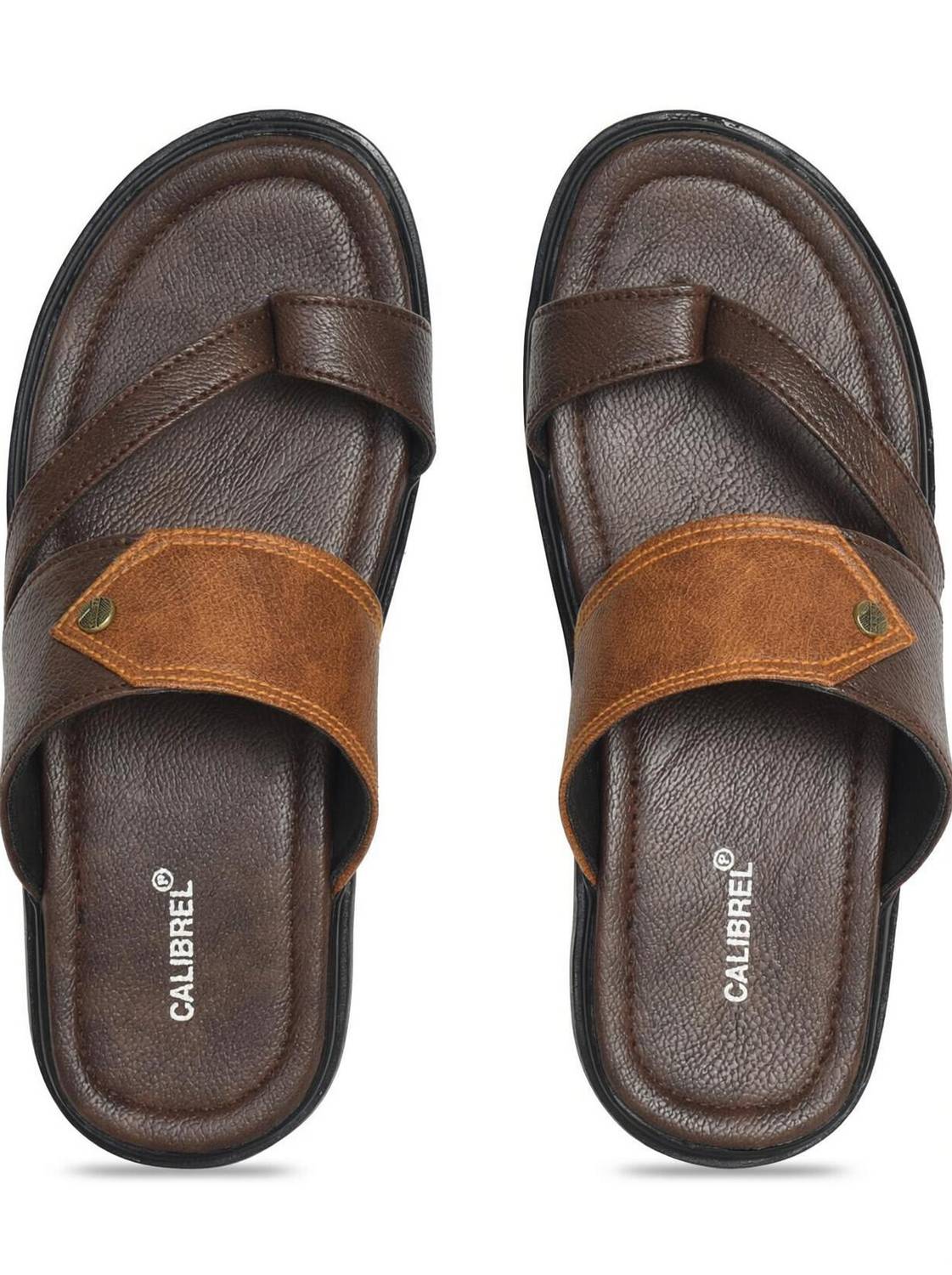CALIBREL Men Brown Slippers - Image 4