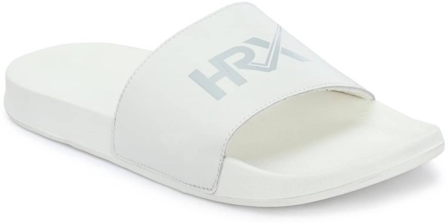 HRX by Hrithik Roshan Men White Slides - Image 4