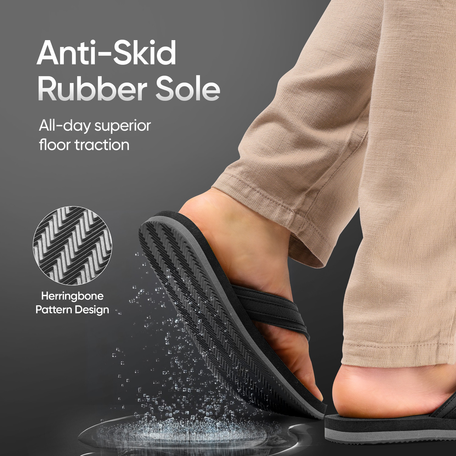 Image of Frido Unisex Cloud Comfort Orthopedic Soft Home Chappal with Anti-Skid Sole Slippers