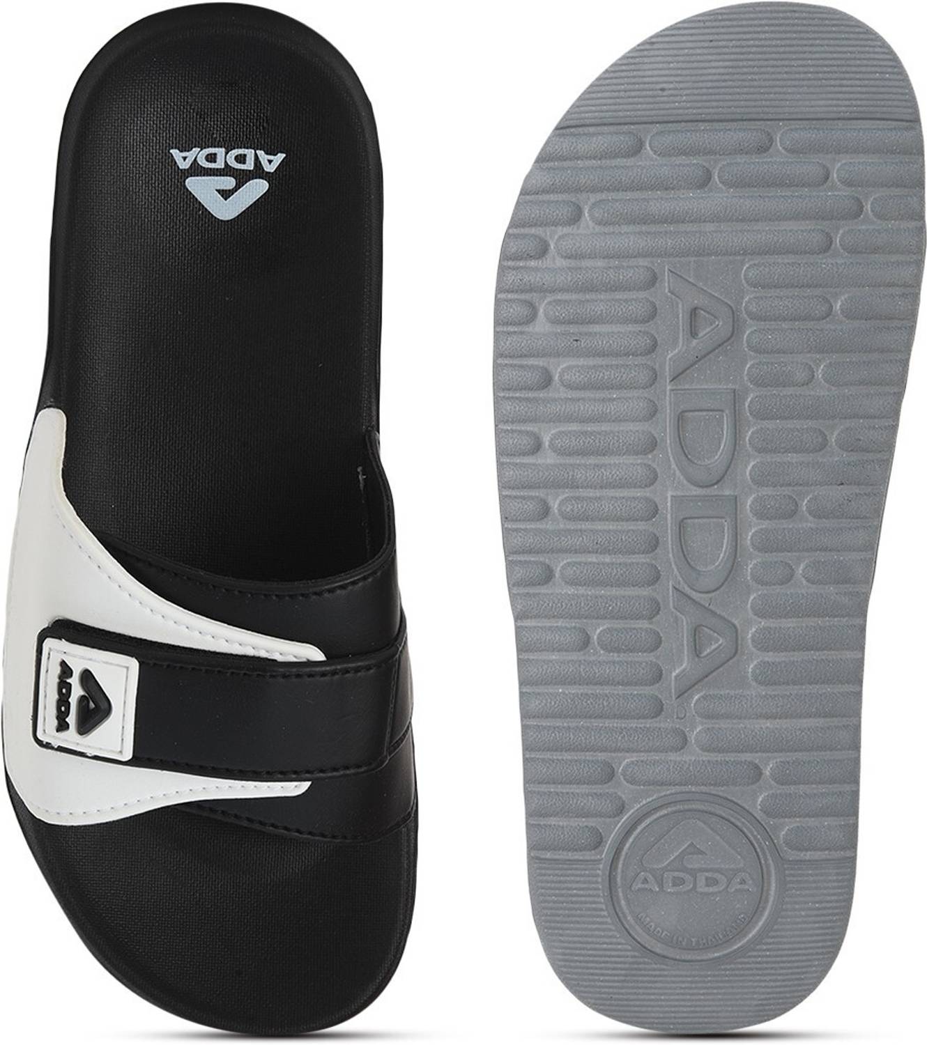 Adda Men Black Slides - Image 4