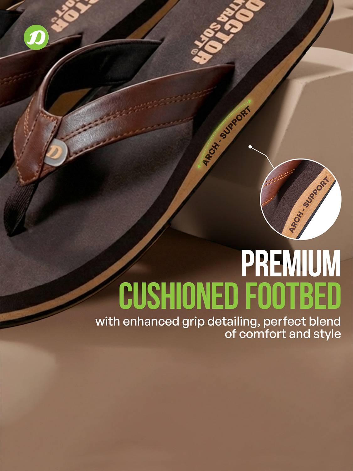 DOCTOR Men Orthopedic Diabetic Thong Slippers - Image 5
