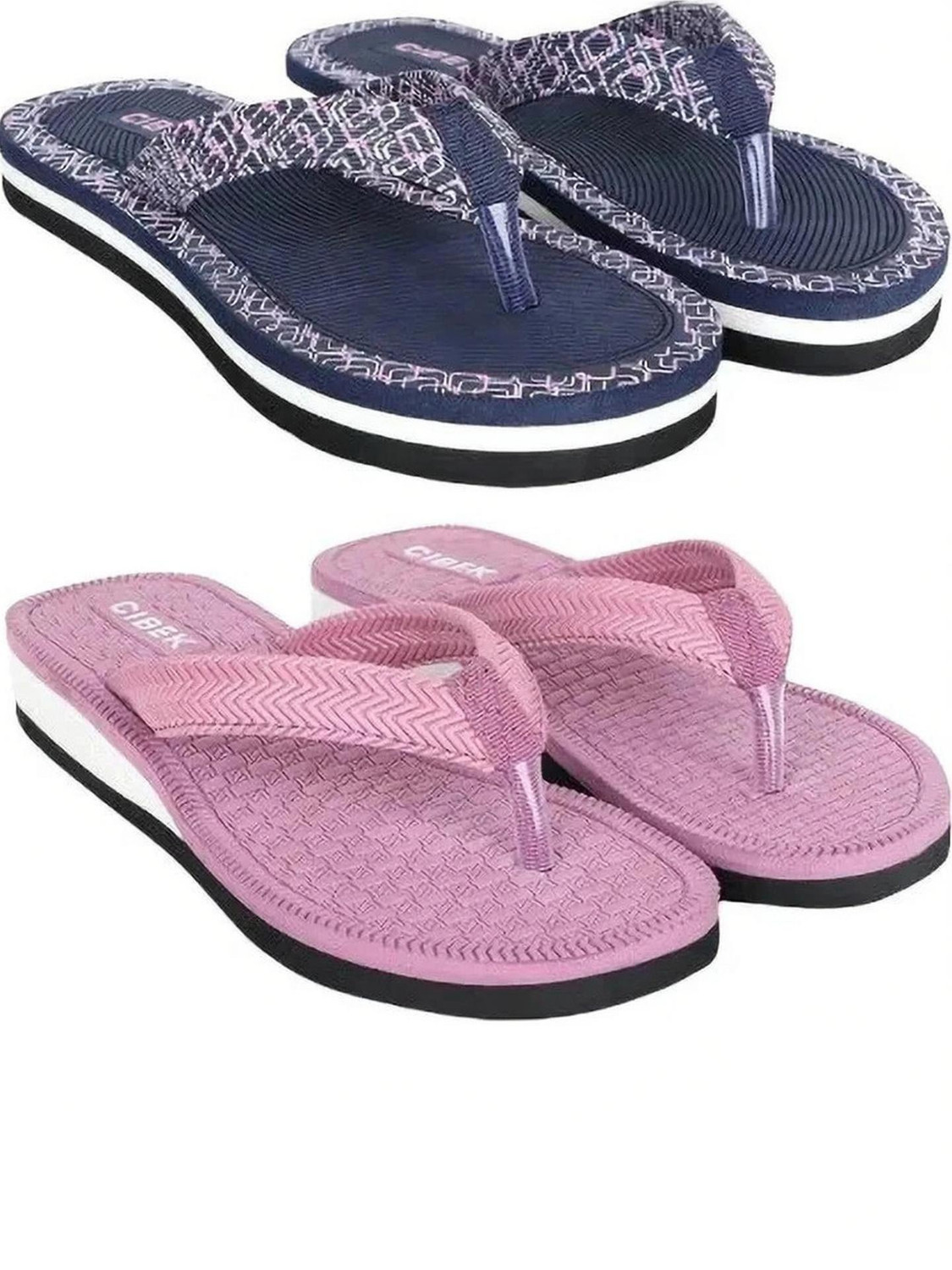Image of CIBEK Women Doctor step with cibek comfortable extra soft daily wear women slipper pack of 2 Flip Flops