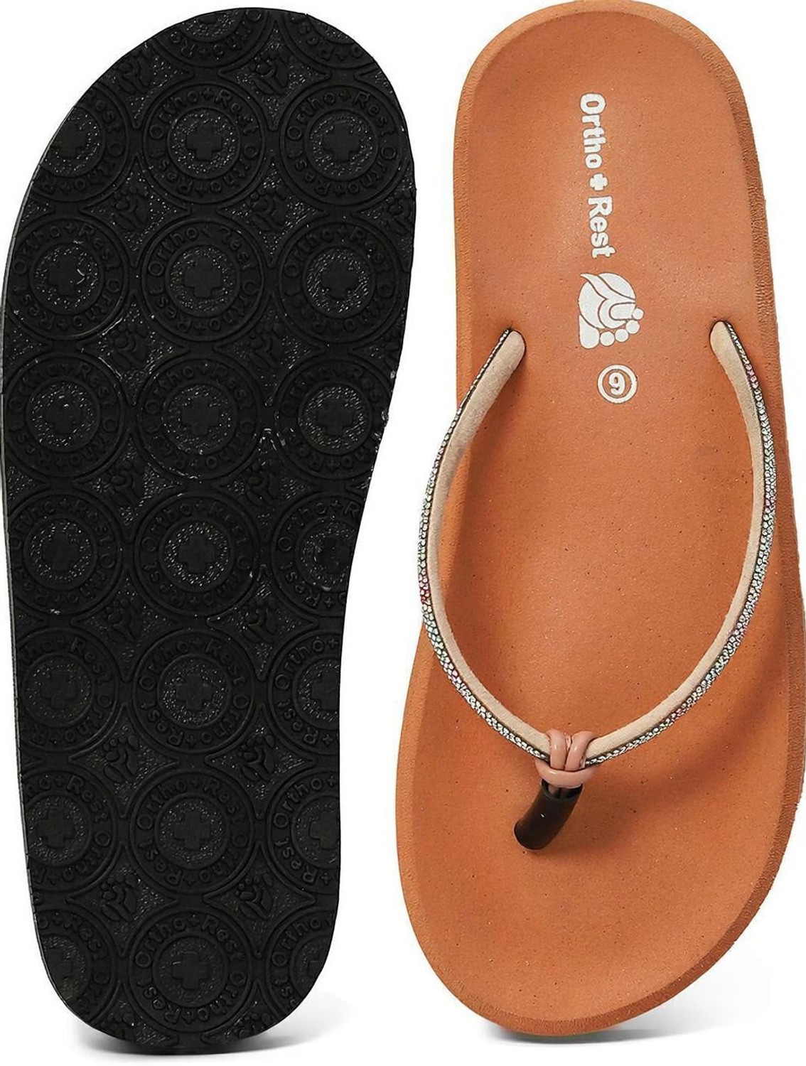 Image of Ortho + Rest Women Women Doctor Soft MCR Ortho Comfort Lightweight Slippers for Heel & Joint Pain Flip Flops