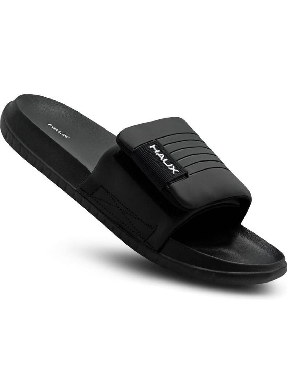Haux Men Black Slides - Image 1