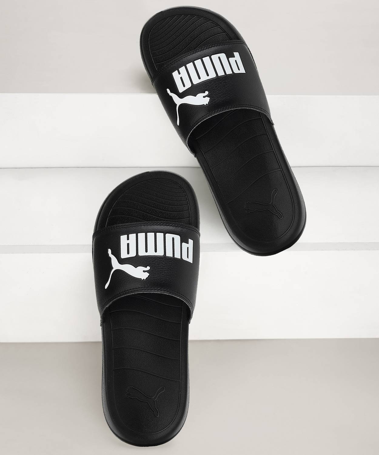 PUMA Men Popcat 20 RES Slides Black