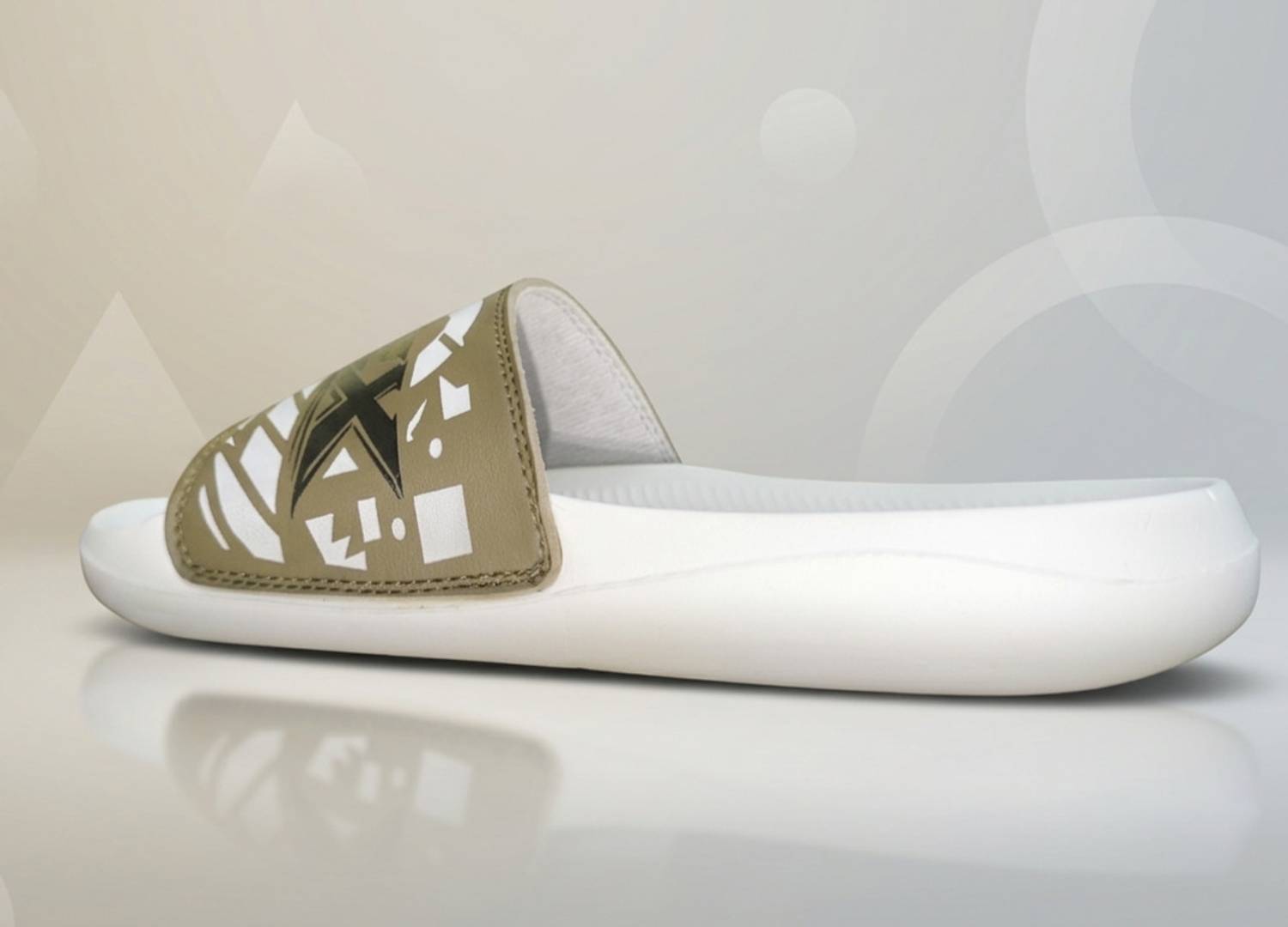 keex Men White Slides - Image 2