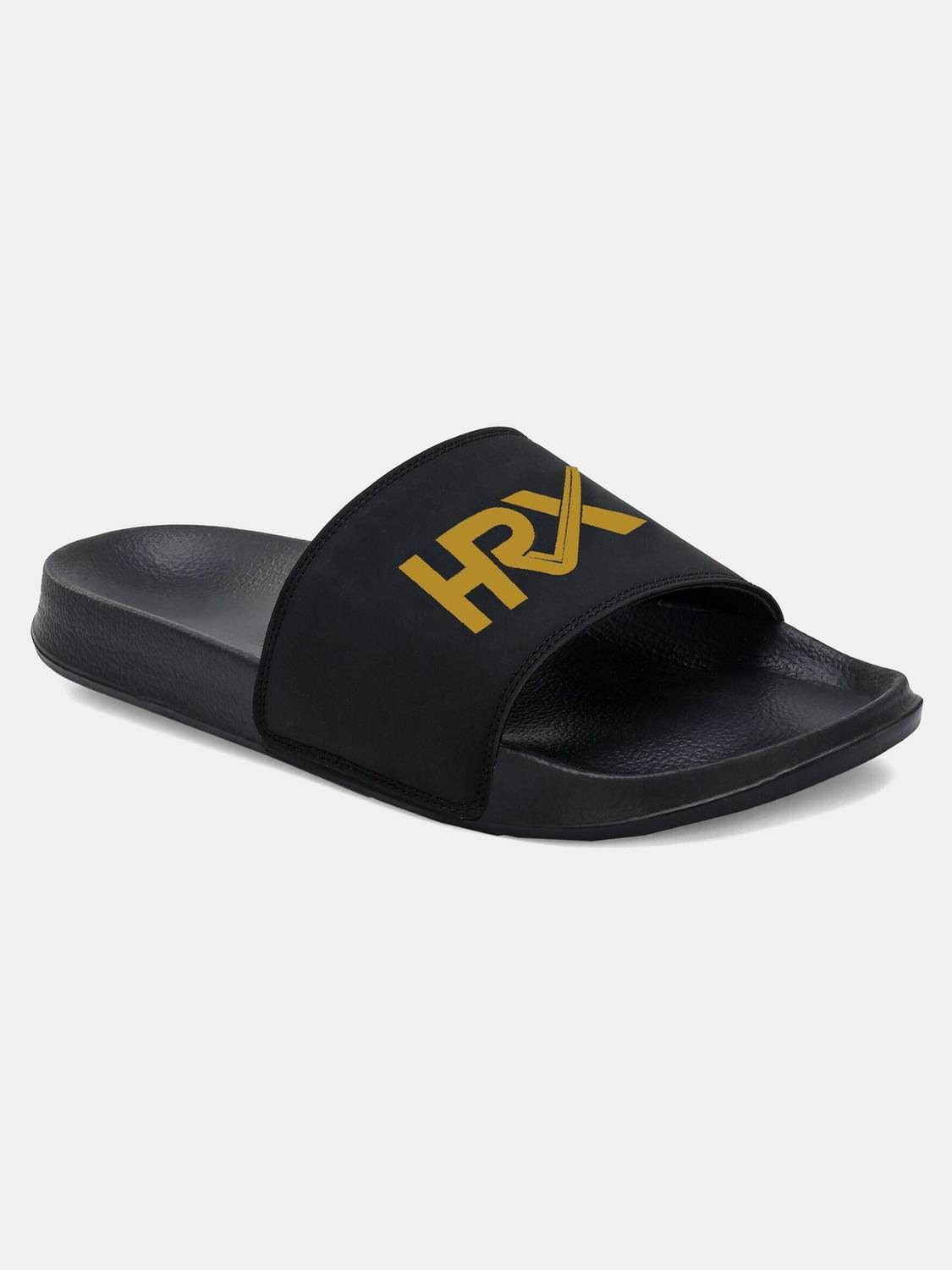 HRX by Hrithik Roshan Men Slides (Black , 6)