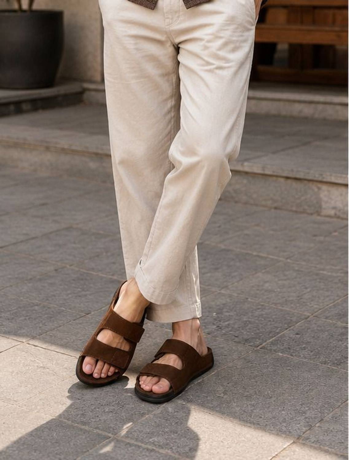 Nyzora Men Slides Brown - Image 4
