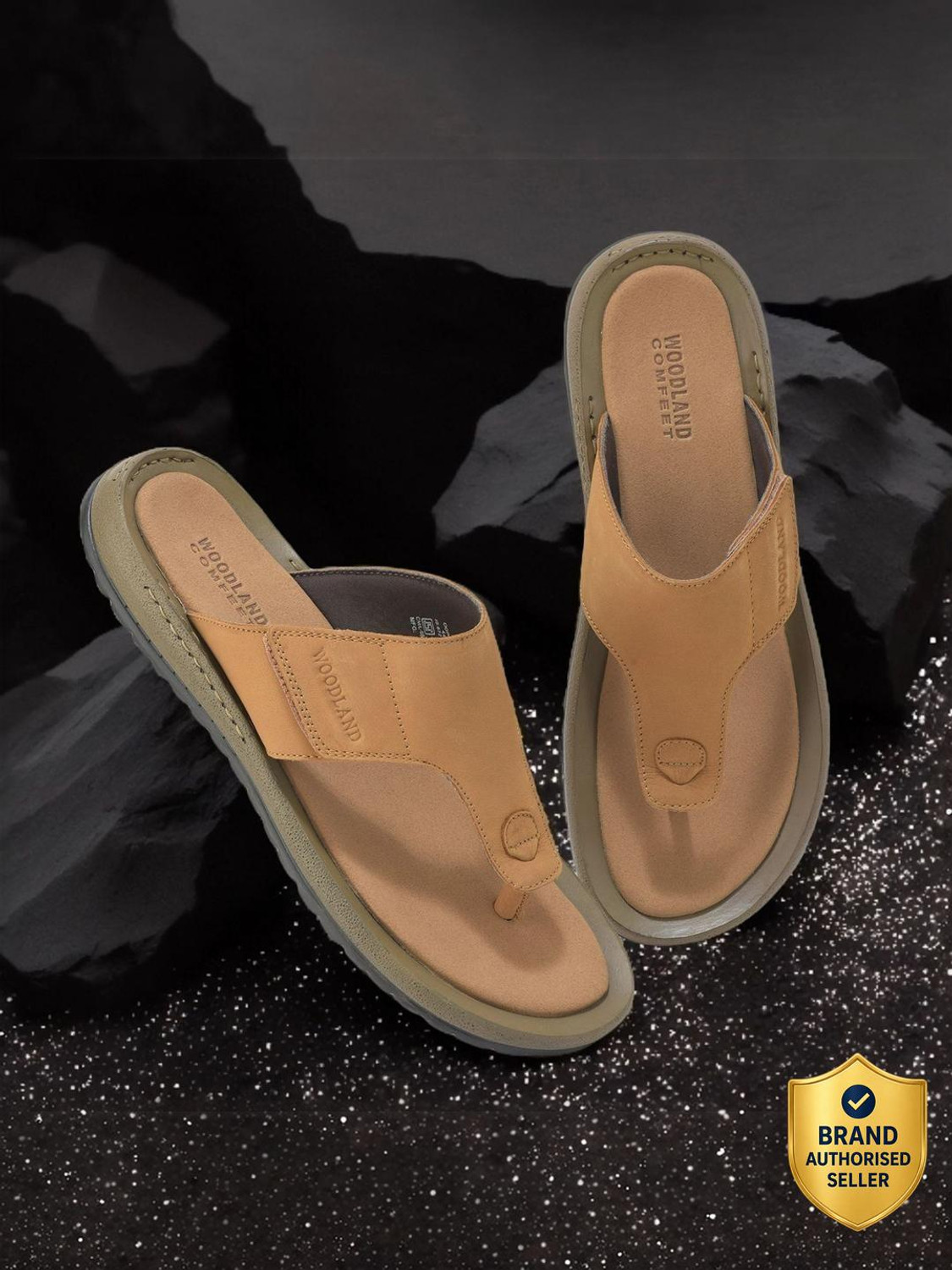 Image of WOODLAND Men Comfortable Soft Sole Lightweight Home Wear Slippers