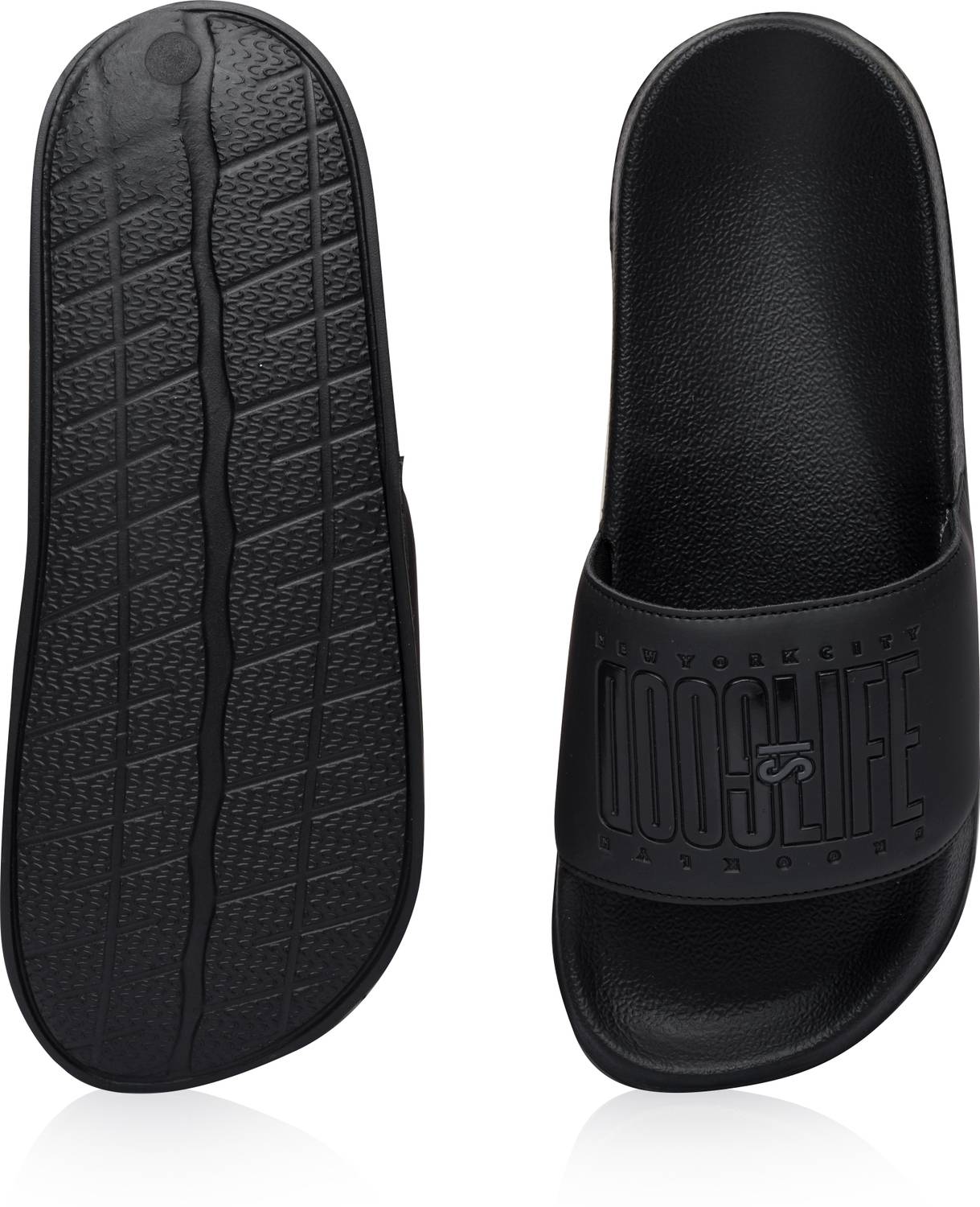 ARVAN Men Black Slides - Image 2