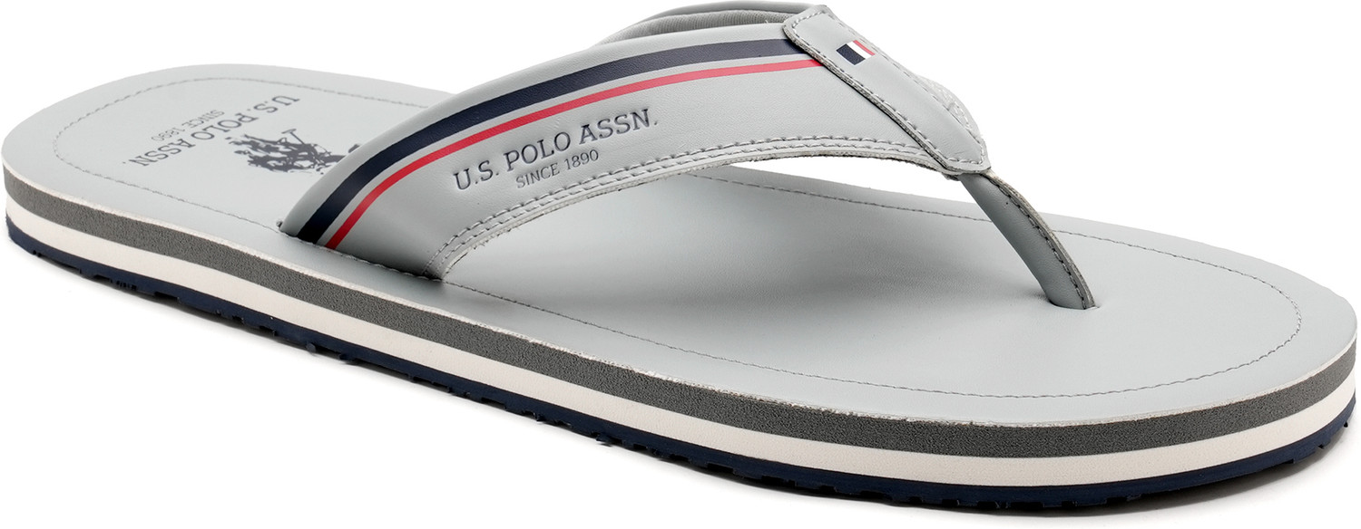 Image of U.S. POLO ASSN. NESTA 3.0 Men Flip Flops (Grey, 8)