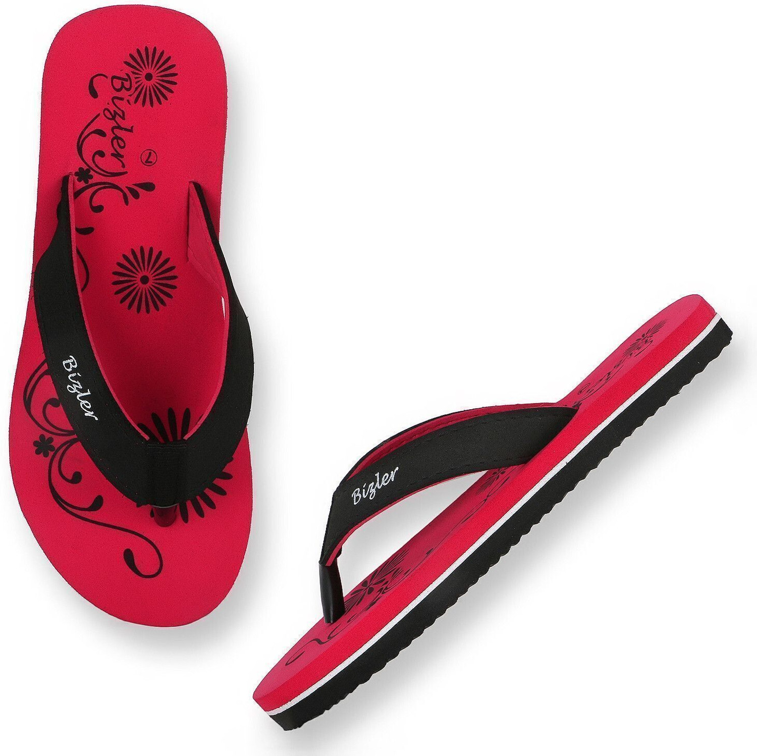 Image of BIZLER Women Soft Ortho Slippers | Lightweight, Non-Slip & Stylish Daily Wear Flip Flops