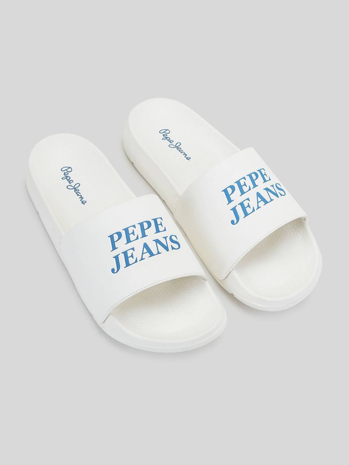 Pepe Jeans Men White Slides - Image 3