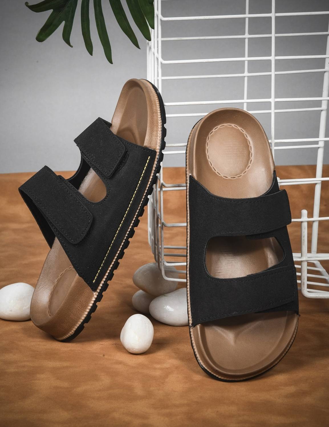Solepro Men Brown Slippers - Image 1