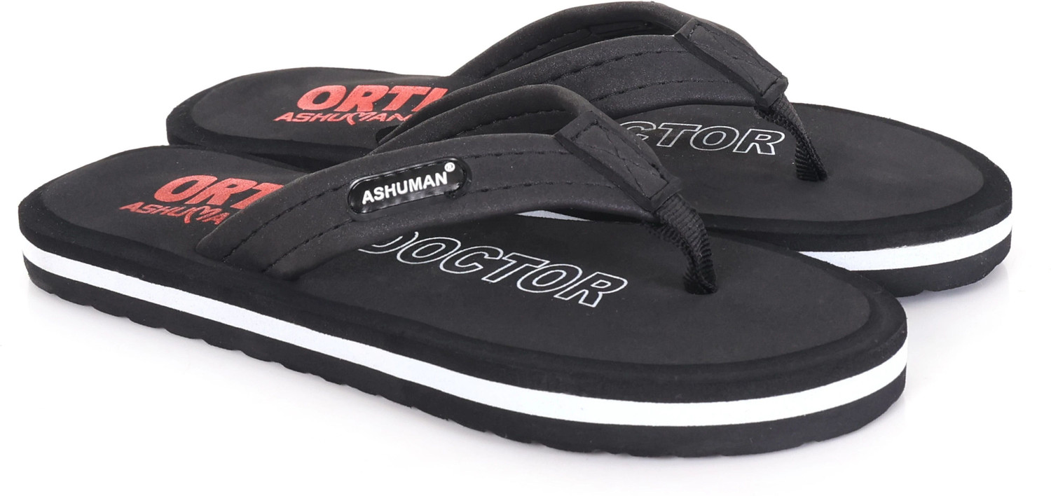 Image of ASHUMAN Men Stylish Ortho |Lightweight|Breathable|Anti-Slip|Pain Relief|Flip Flop for Boys Slippers