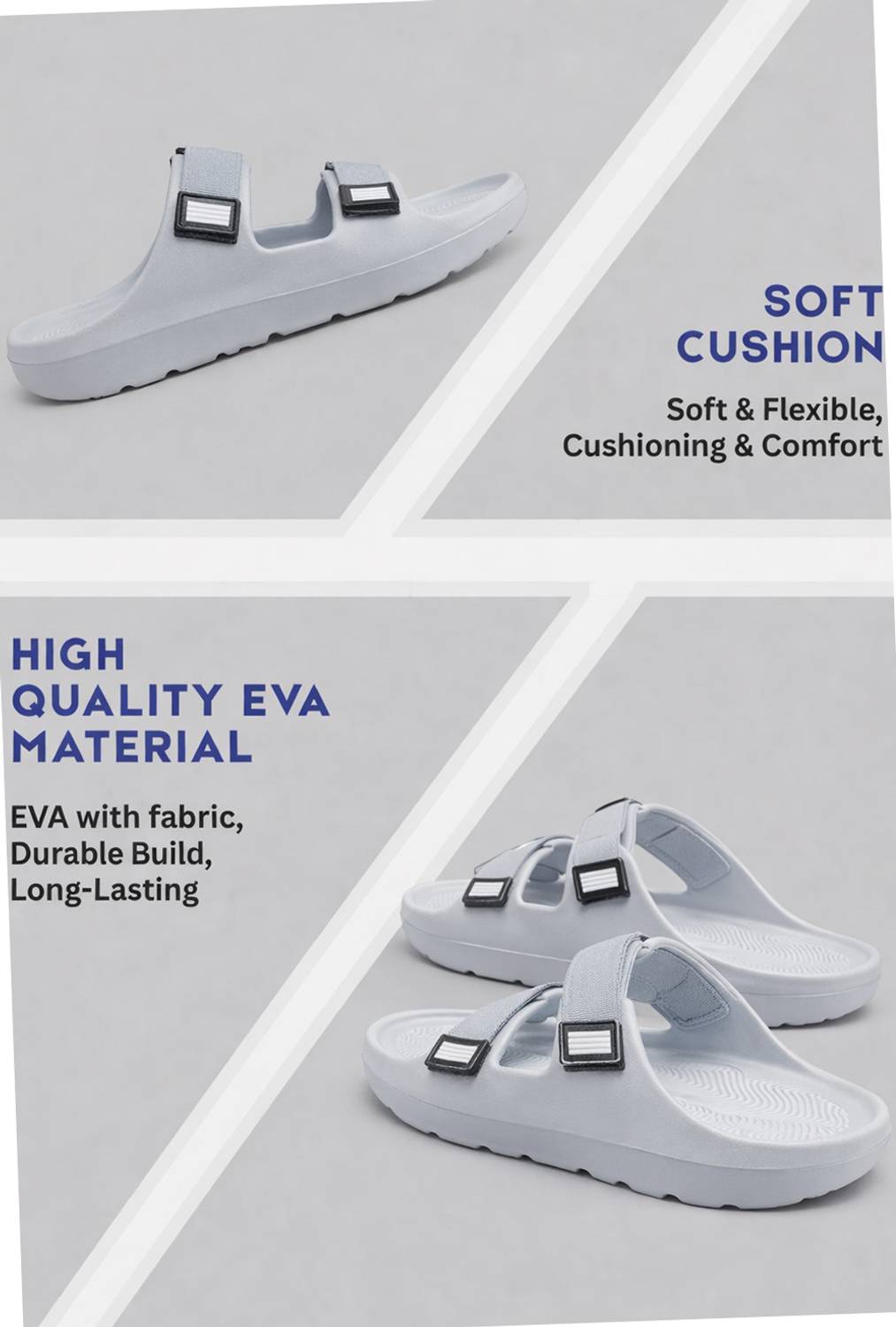 NOBELITE Men Gray Flip Flops - Image 4