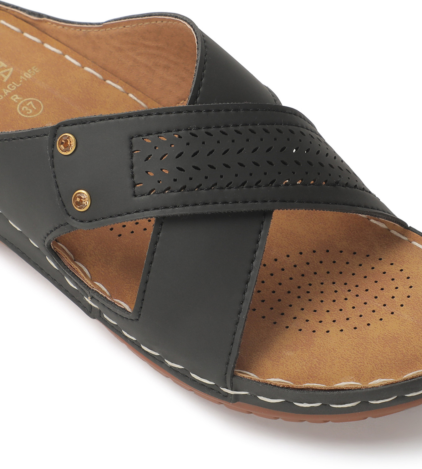 Image of LIBERTY Women Slippers (Black, 4)