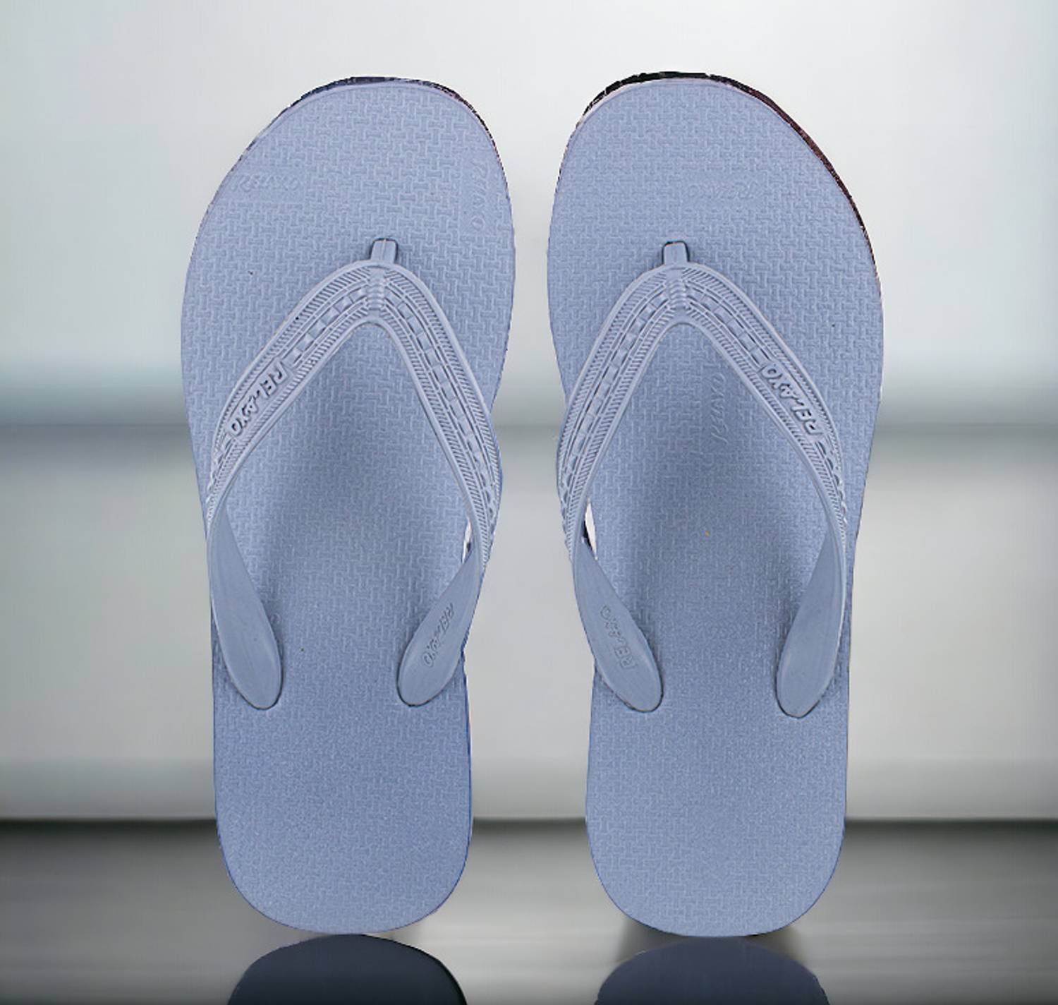 Relaxo Men Gray Slippers - Image 2