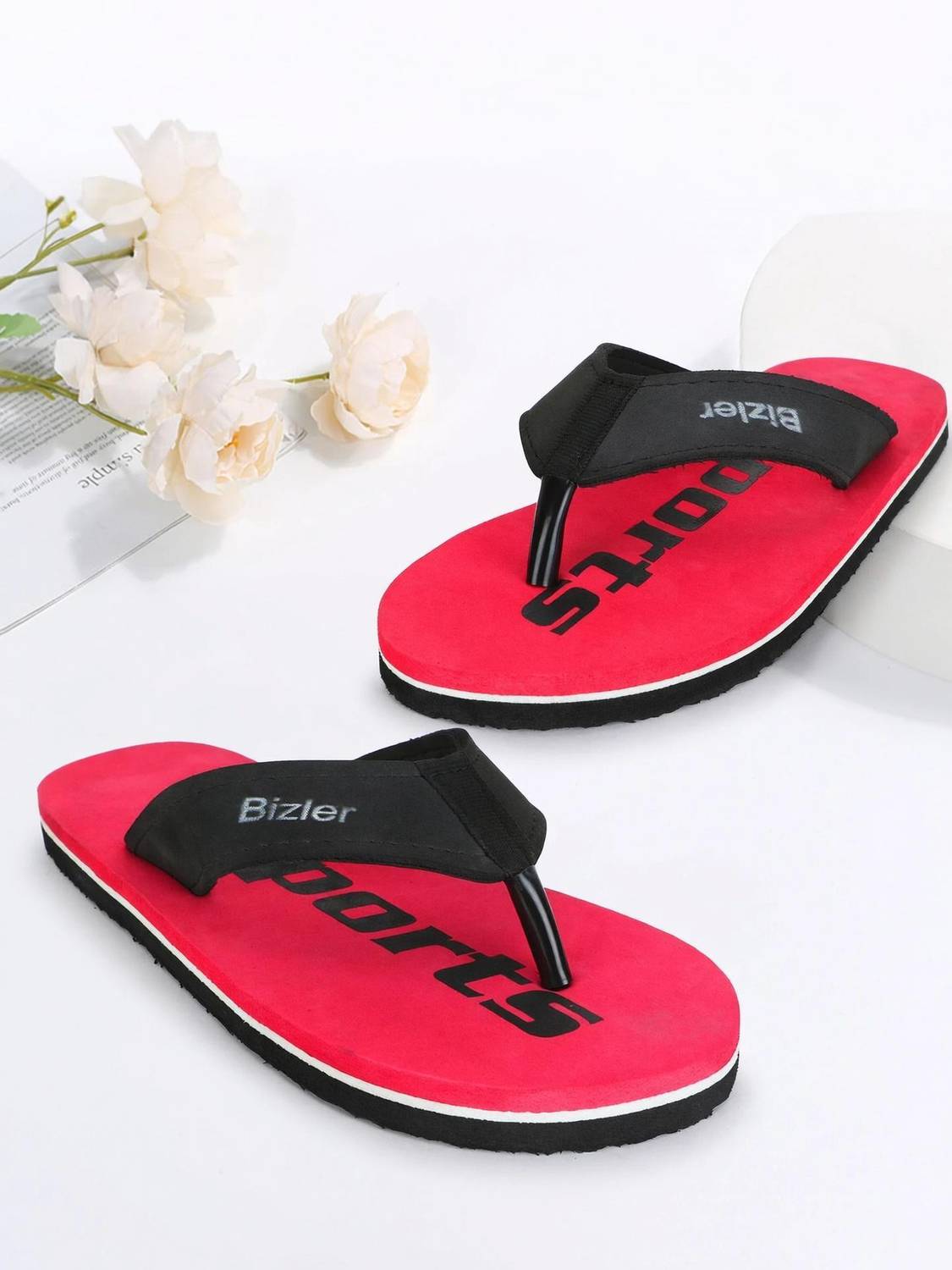 BIZLER Men Ortho Comfort Slippers | Anti-Slip, Lightweight & Durable Flip Flops