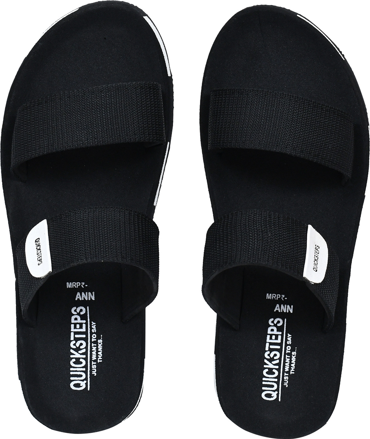 Image of QUICKSTEPS Men Slippers (Black, 10)