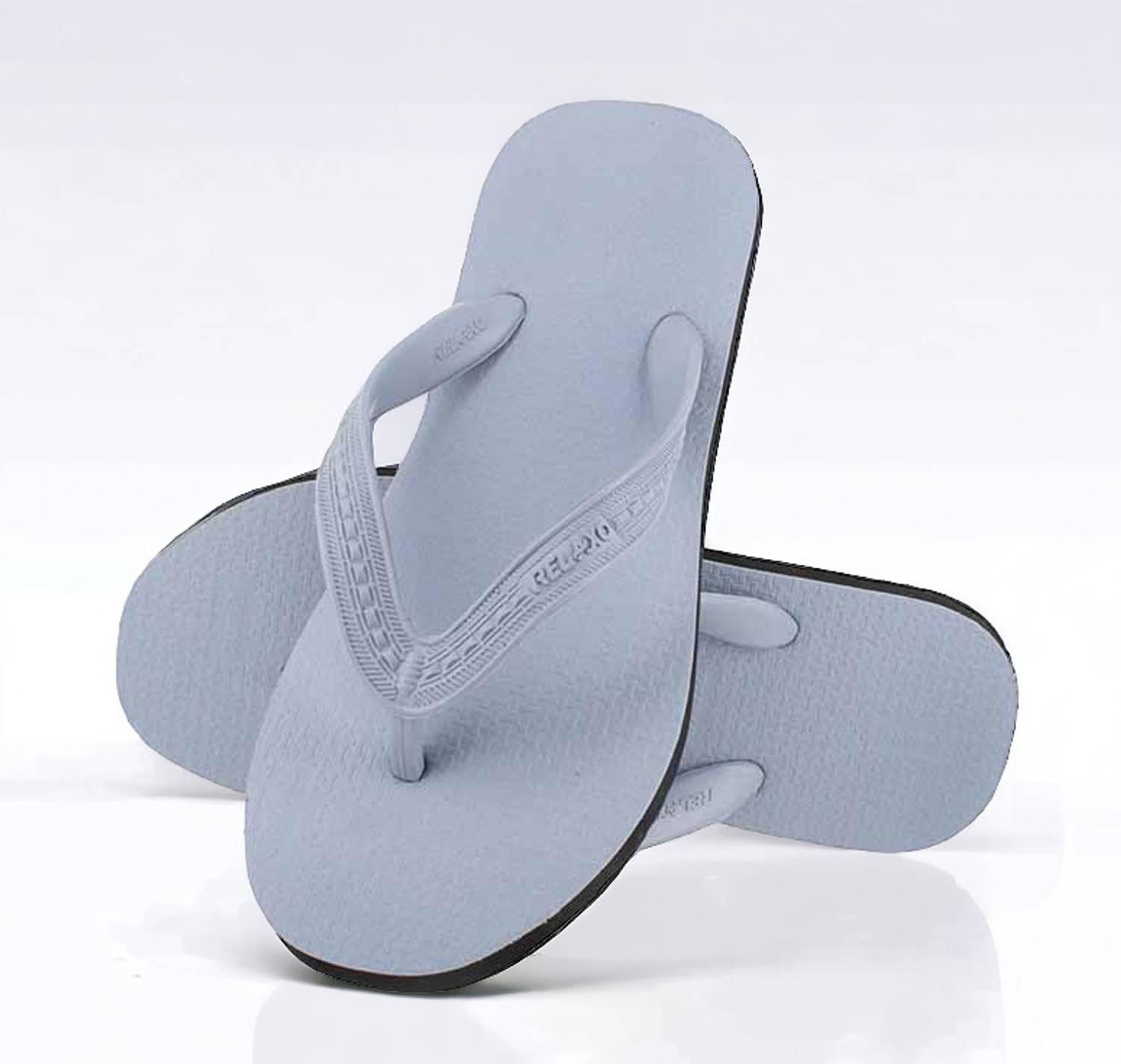 Relaxo Men Gray Slippers - Image 3