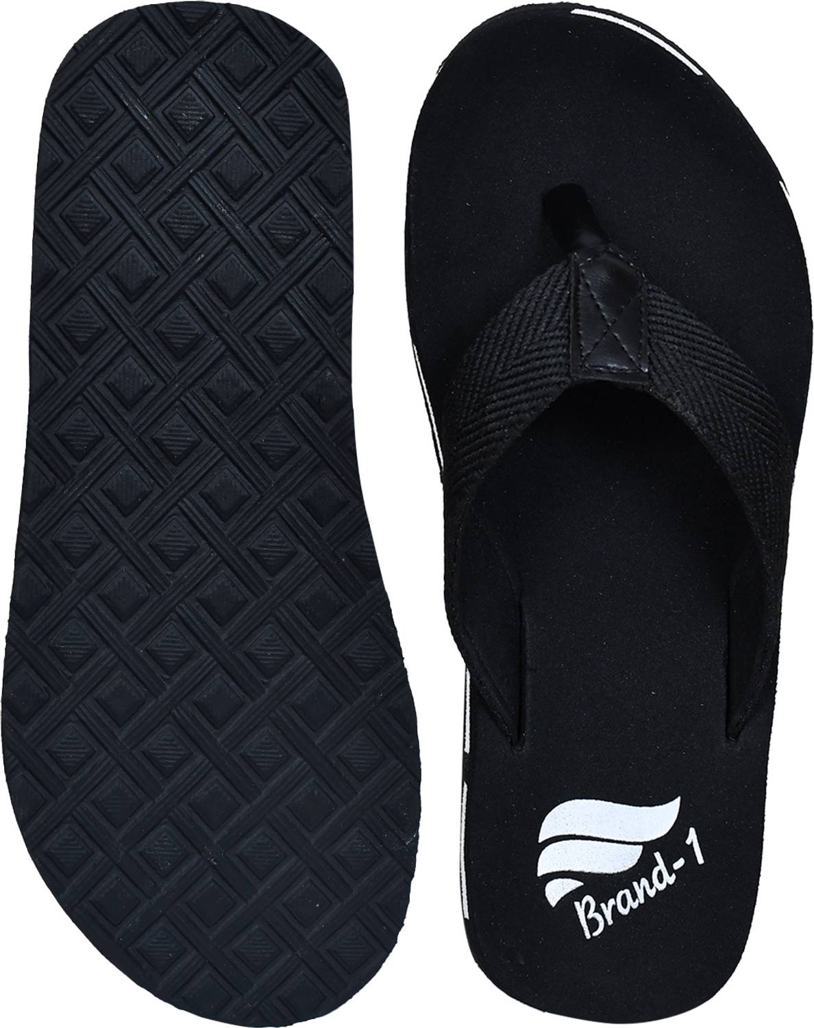 Brand Men Black Flip Flops - Image 5