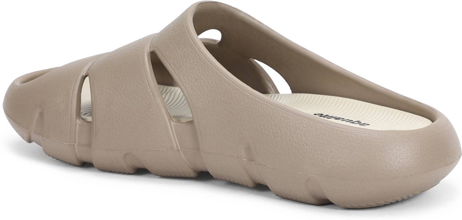 Aqualite Men Brown Slides - Image 4