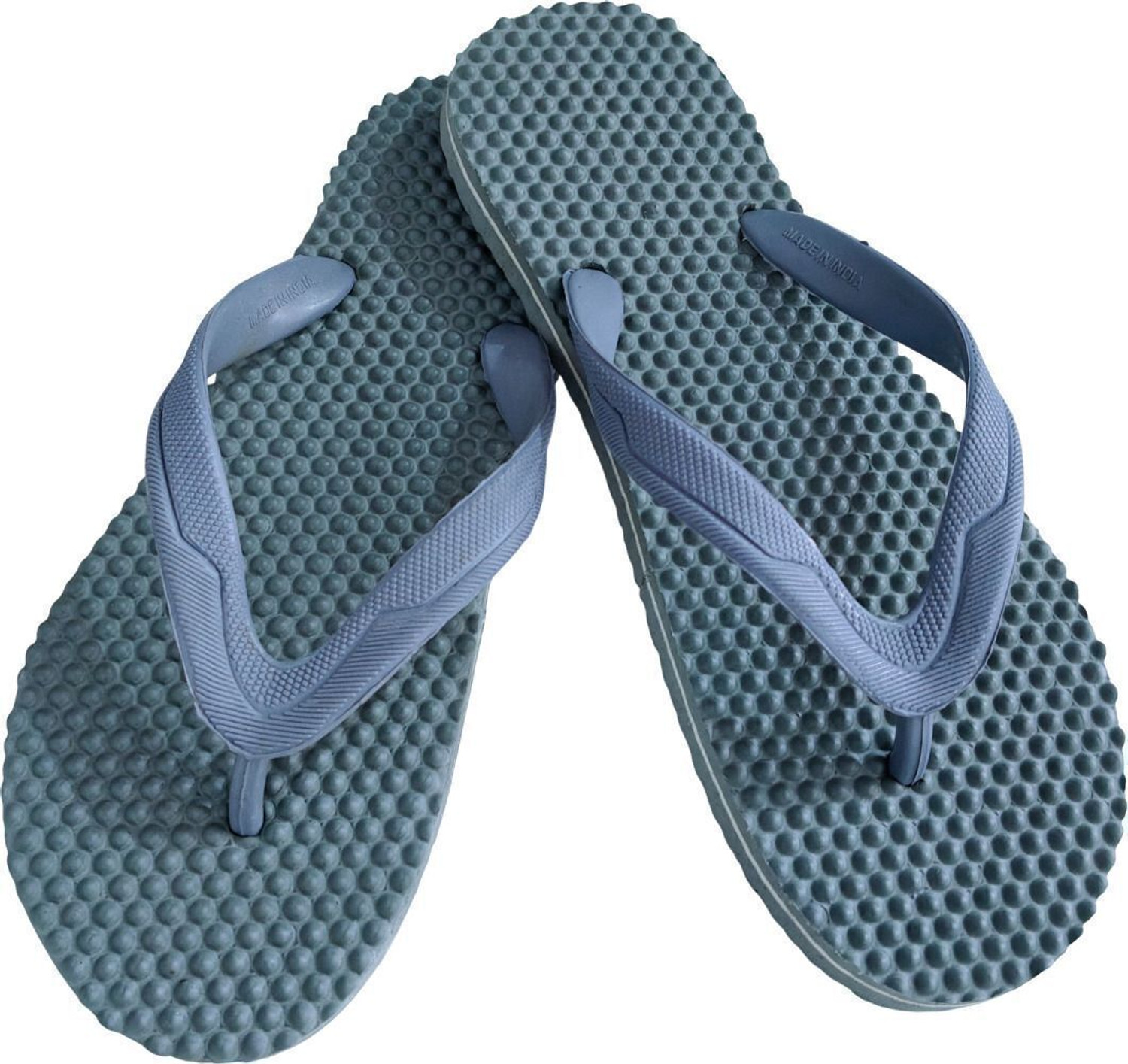 Image of BreeZy Men Men Health Massager Flip Flops Combo Pack of 2 Rubber Strap Daily Wear Slippers Slippers