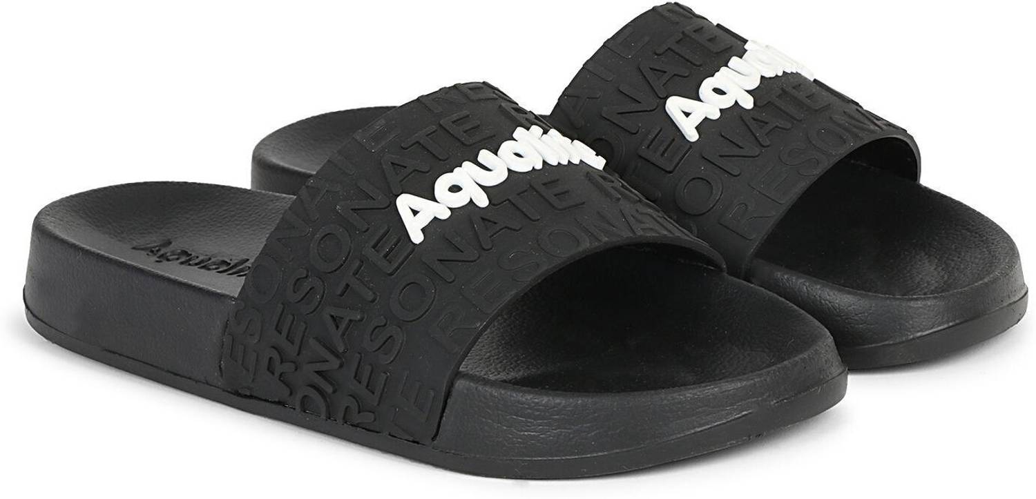 Aqualite Men Black Slides - Image 3