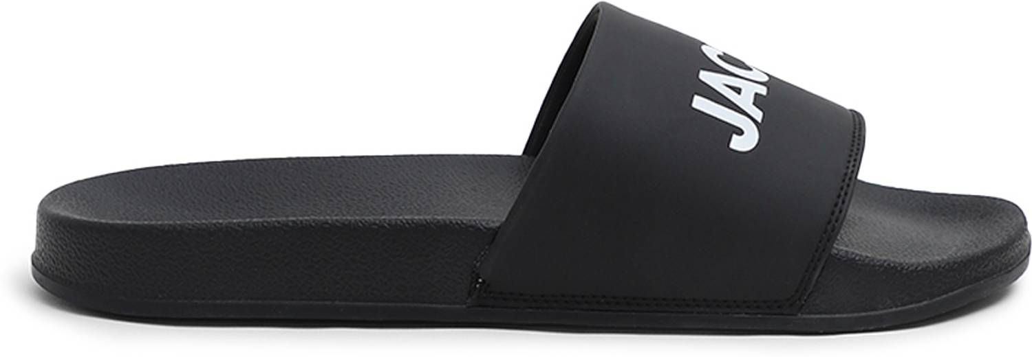 JACK & JONES Men Black Slides - Image 2