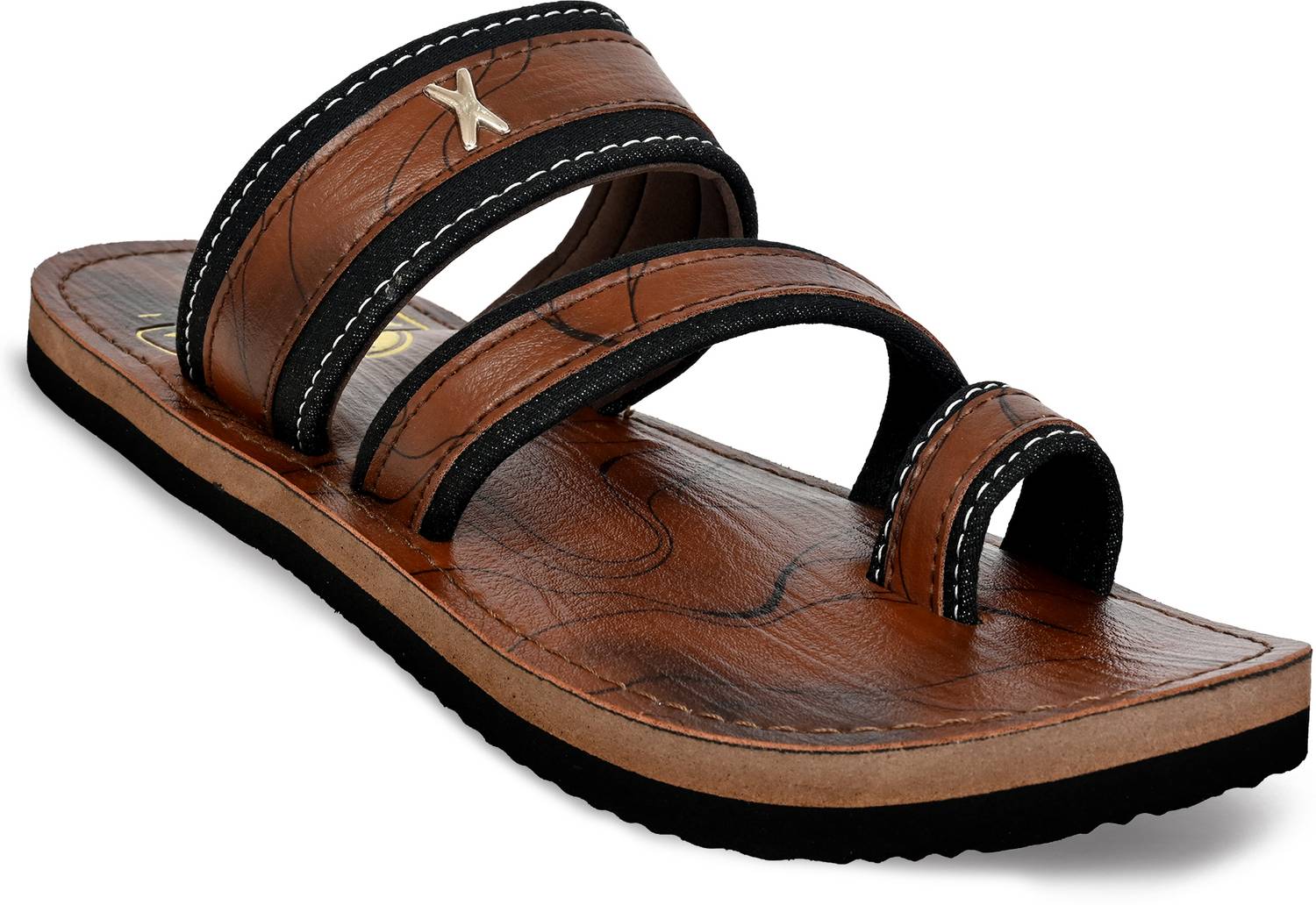 Footek Men Brown Slippers - Image 1