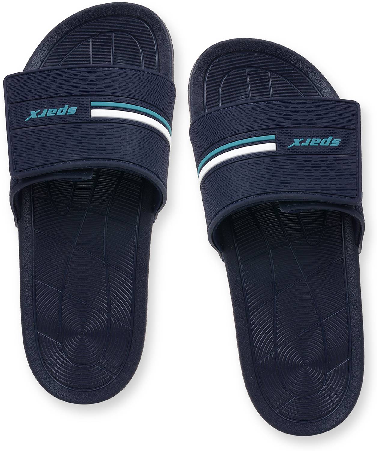 Sparx Men Blue Slides - Image 3