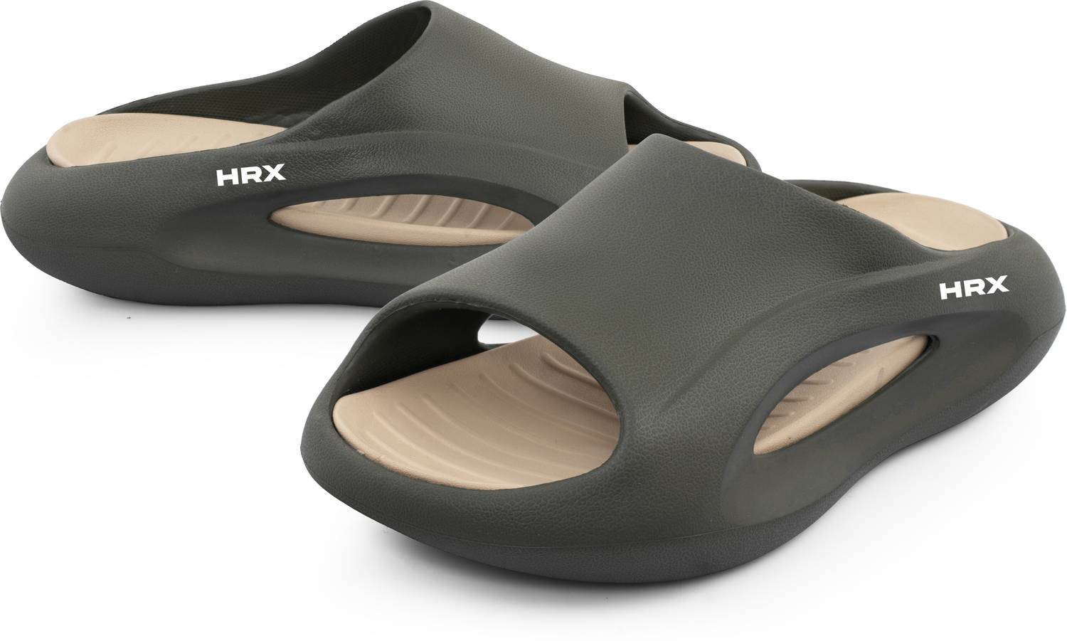 HRX by Hrithik Roshan Men Green Slides - Image 2