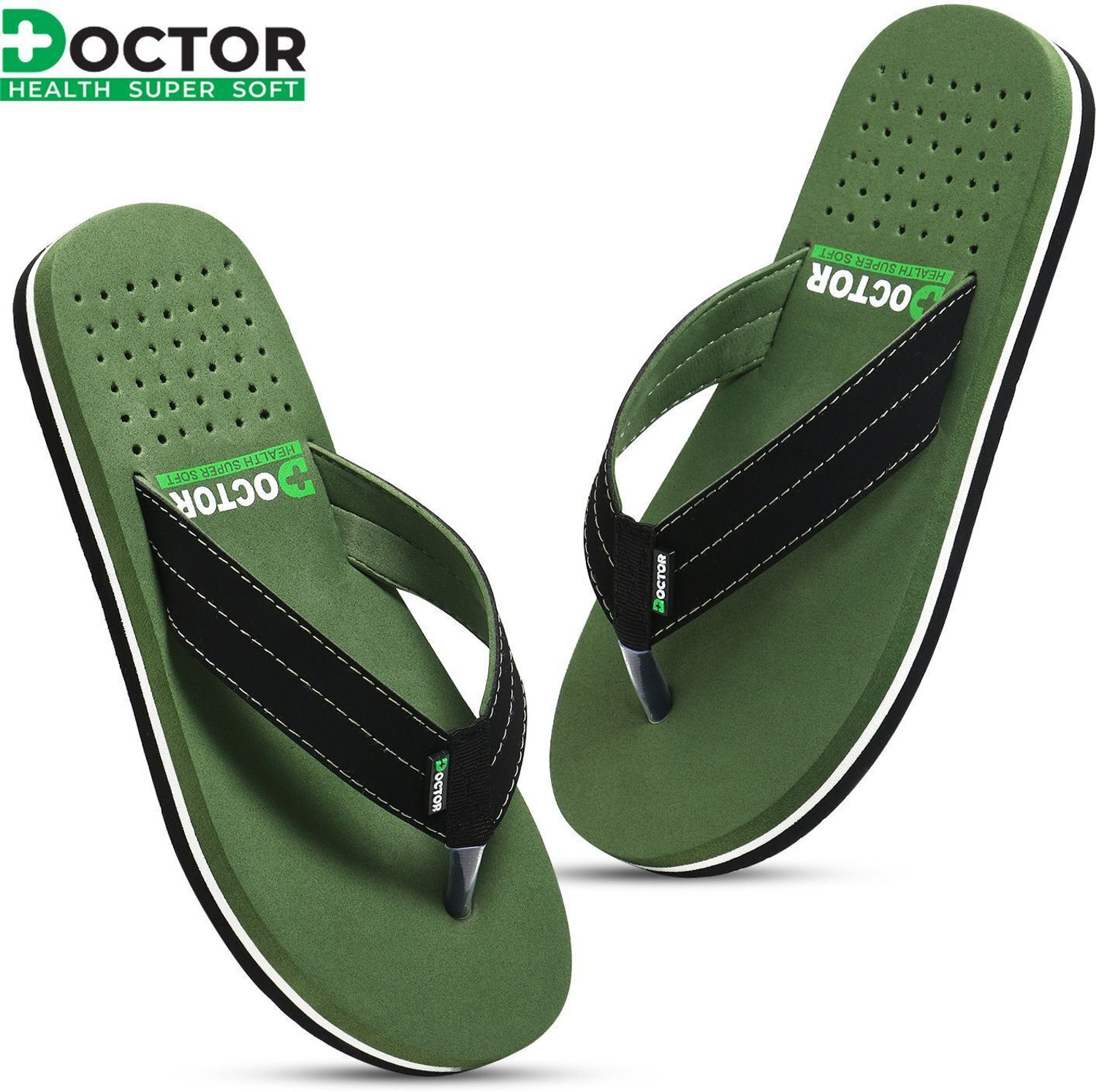 Image of Doctor Health Super Soft Men Premium Soft Comfortable Orthopaedic Diabetic Lightweight Antiskid Slippers