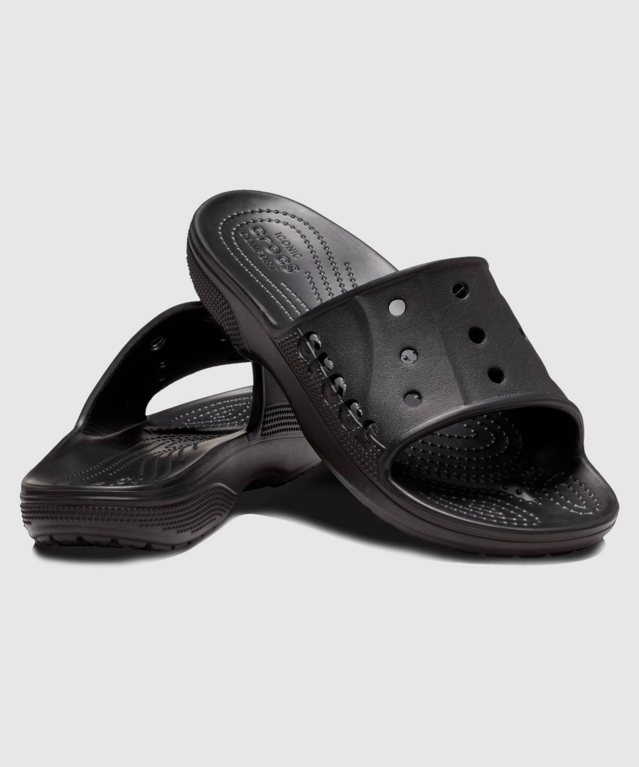 CROCS Unisex Baya II Slides Black - Image 3
