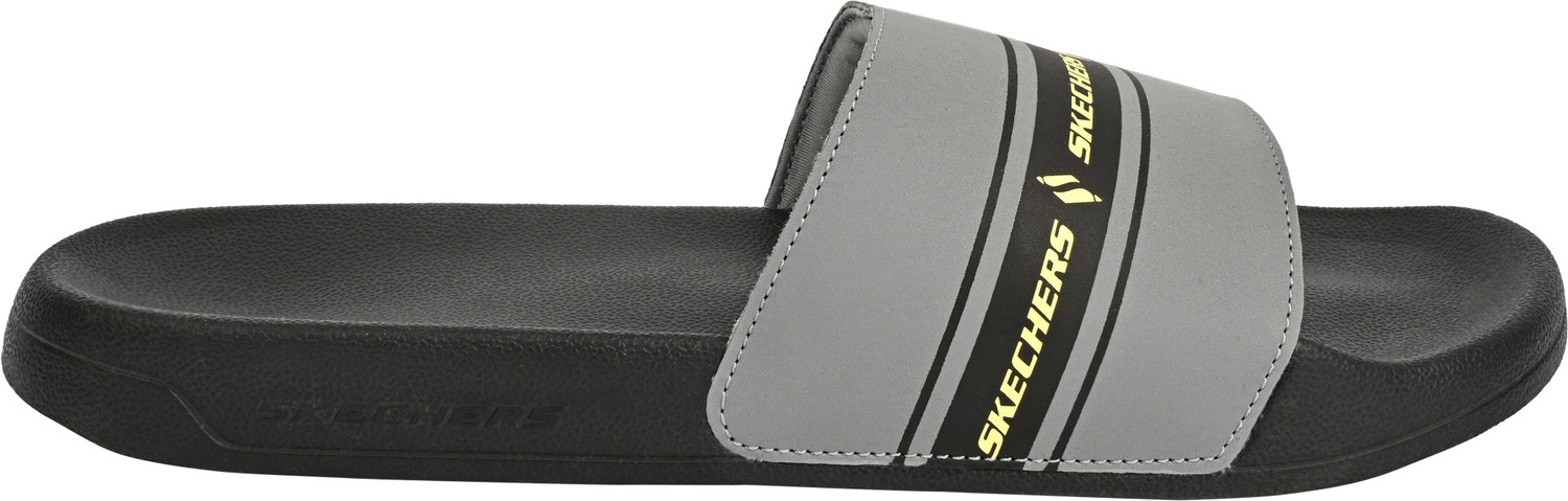 Image of Skechers Men Slides (Grey, 9)