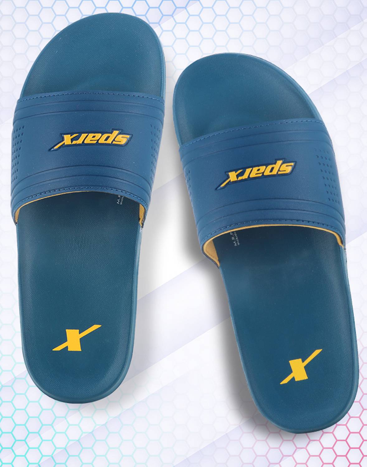Sparx Men Blue Slides - Image 3