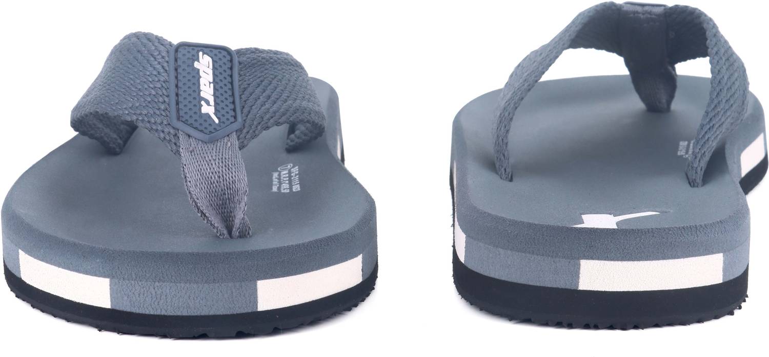 Sparx Men Gray Flip Flops - Image 4