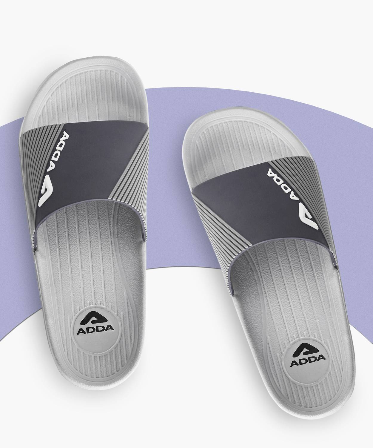 Adda Men Gray Slides - Image 1