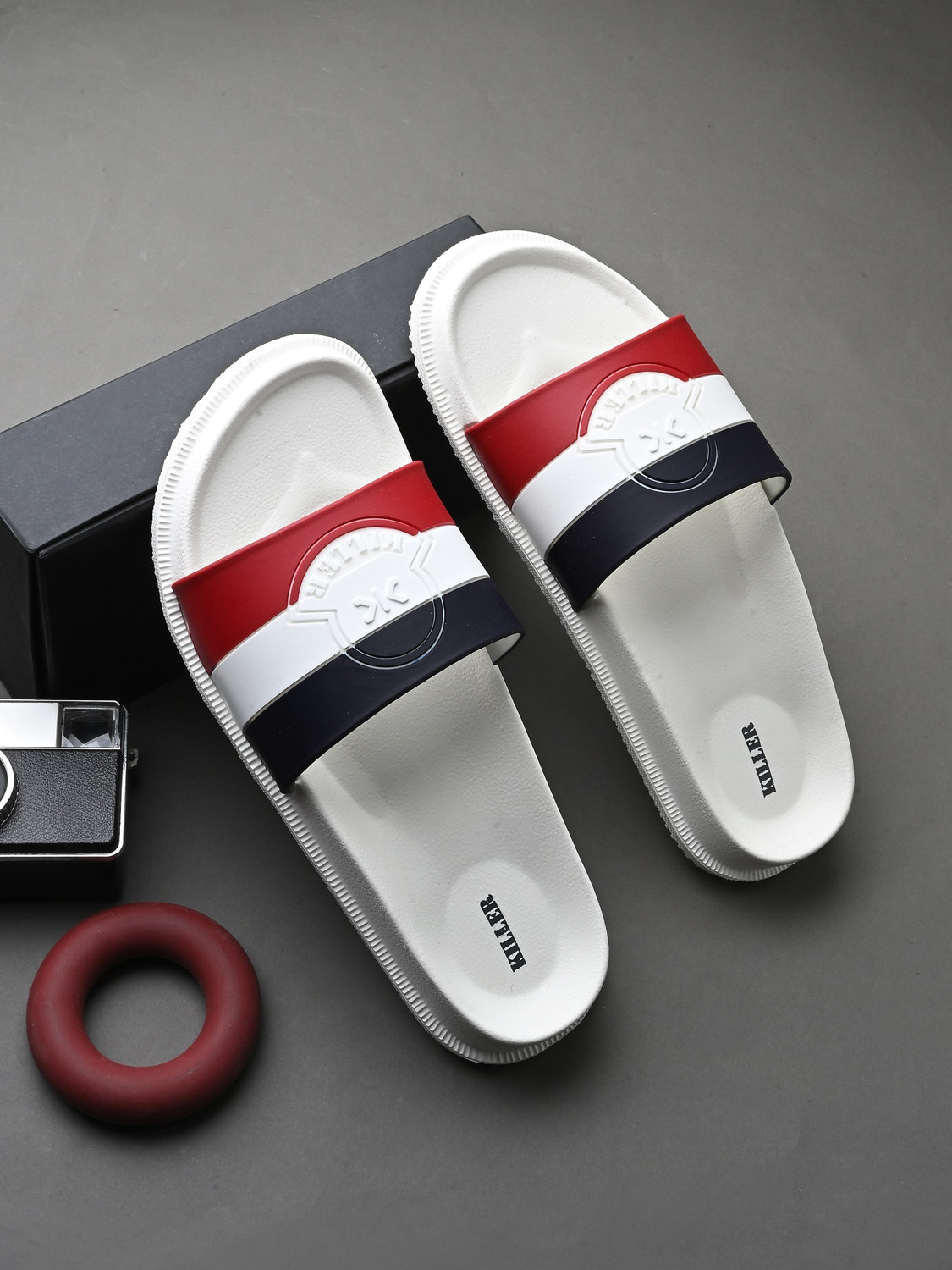 Image of KILLER Men Soft Comfortable Chappal Casual Lightweight Men Slippers for Daily Wear Flip Flops