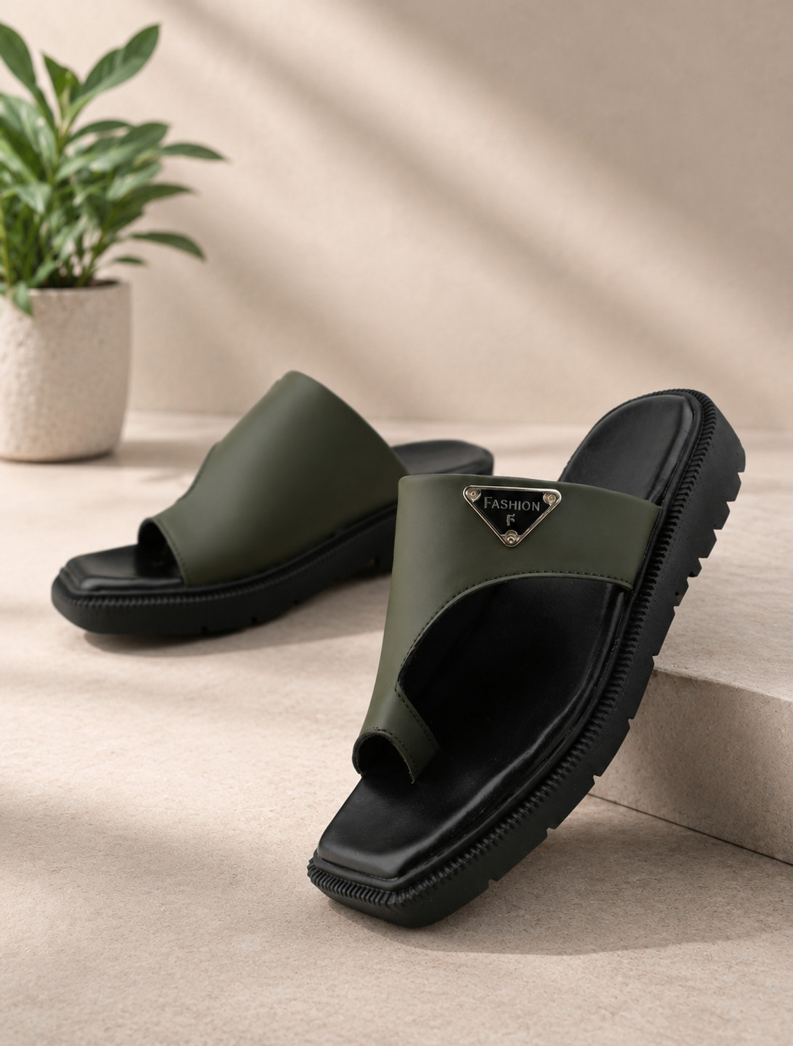Image of Real Bliss Men Daily use Doctor chappal Leather office Party Lightweight Slippers