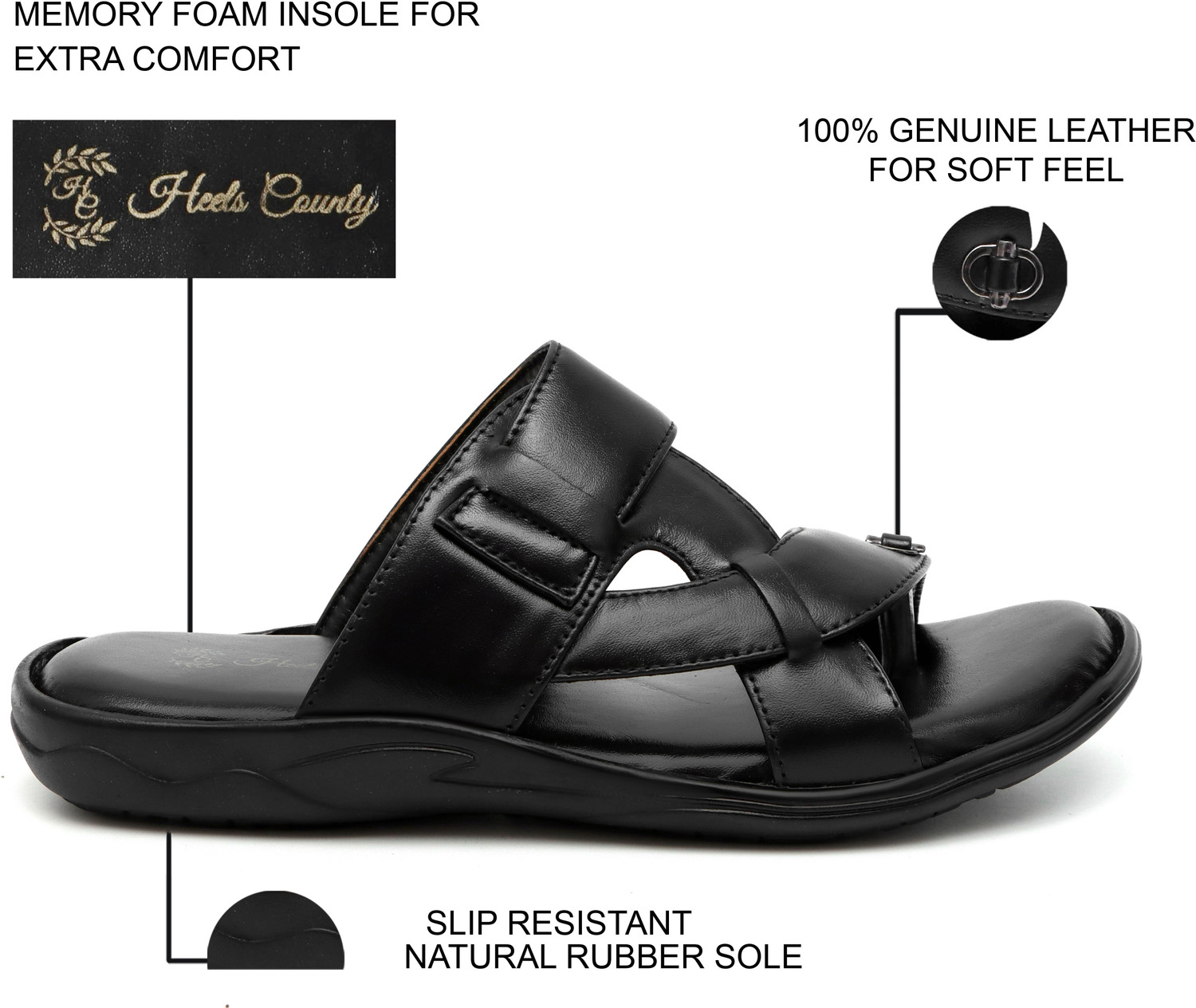 Image of Heels County Men Slippers