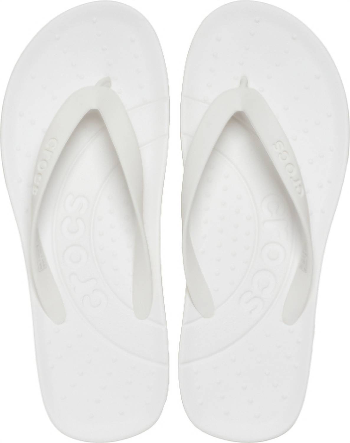 CROCS Unisex ESSENTIALS Flip Flops White - Image 1