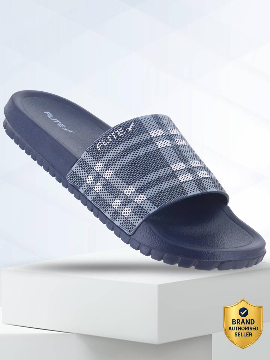 FLITE Men Blue Slides - Image 1